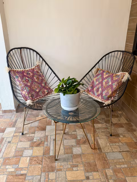 Outdoor seating area to unwind